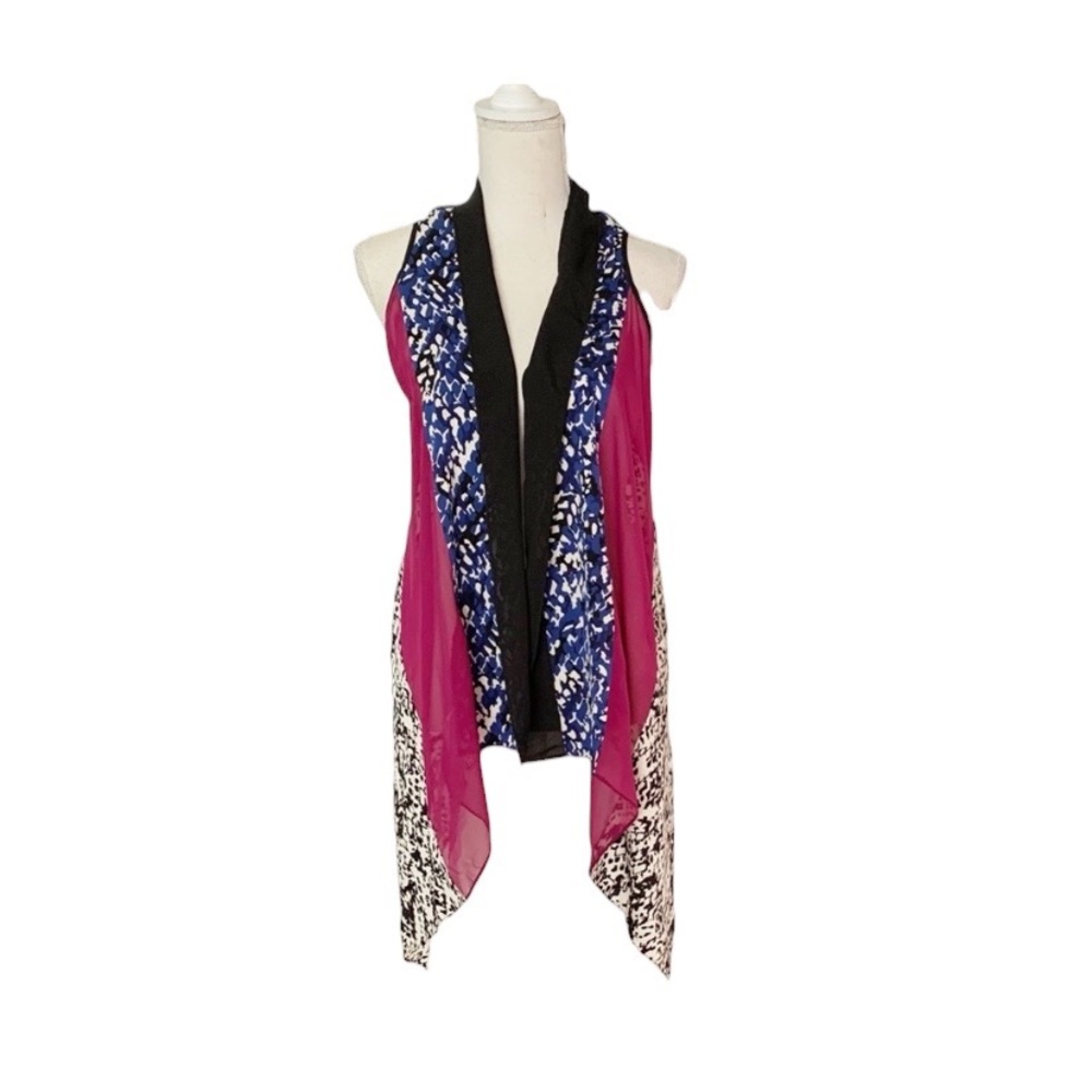 Diane von Furstenberg Silk Sleeveless Cardigan